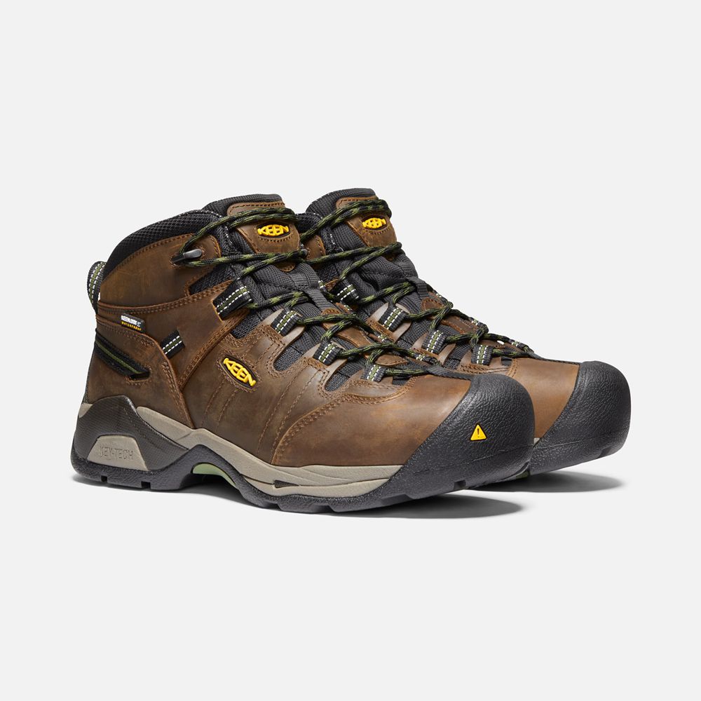 Botas de Trabajo Keen Mexico Marrom - Hombre Detroit Xt Waterproof (Steel Toe) - ON1026739